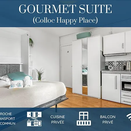 Coloc Happy Place - Belle Colocation De 3 Chambres - Wifi Gratuit 招待所 *